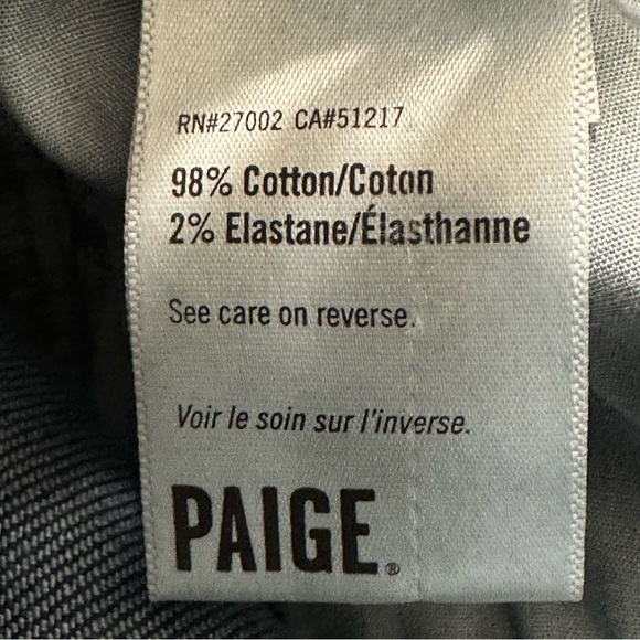 Paige NWT Stella 34.5IN Jolene Pockets Grecia Jeans High Rise Slit Ankles Sz.24 - Picture 15 of 16